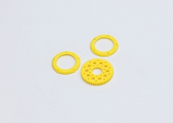 RX574 Reflex Racing 53T Ball Differential Yellow Spur and Covers (Non - PNWC Marked) 